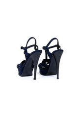 SANDALO CON PLATFORM IN VELLUTO